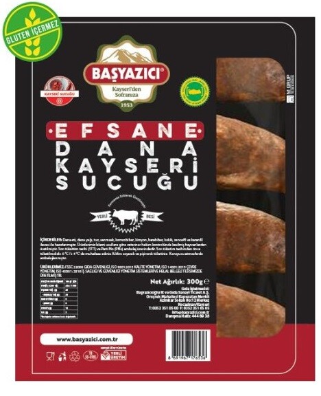 Başyazıcı Efsane Dana Kayseri Parmak Sucuk (300 Gr) - 1